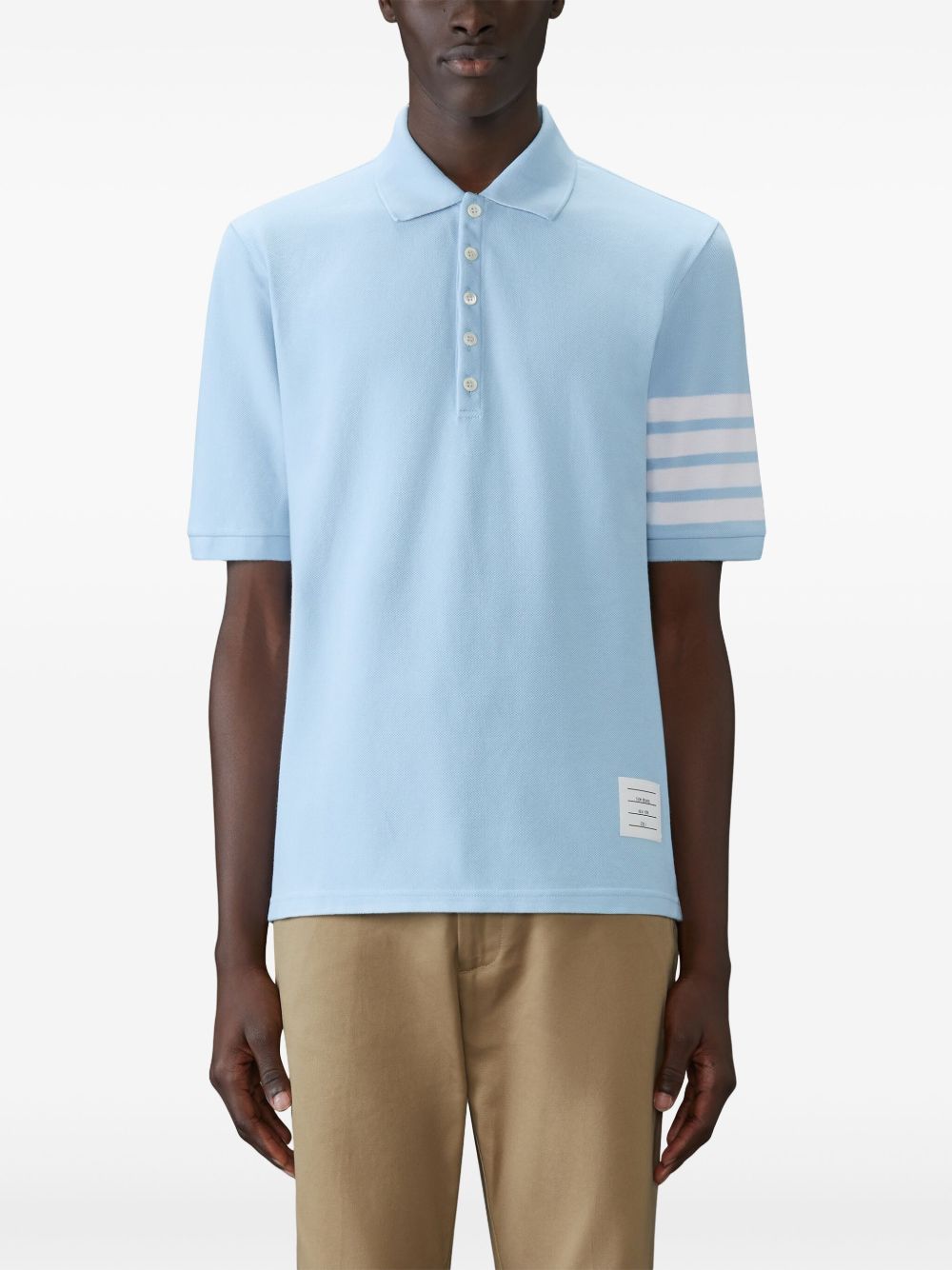 Thom Browne Men Cotton Polo Shirt THOM BROWNE