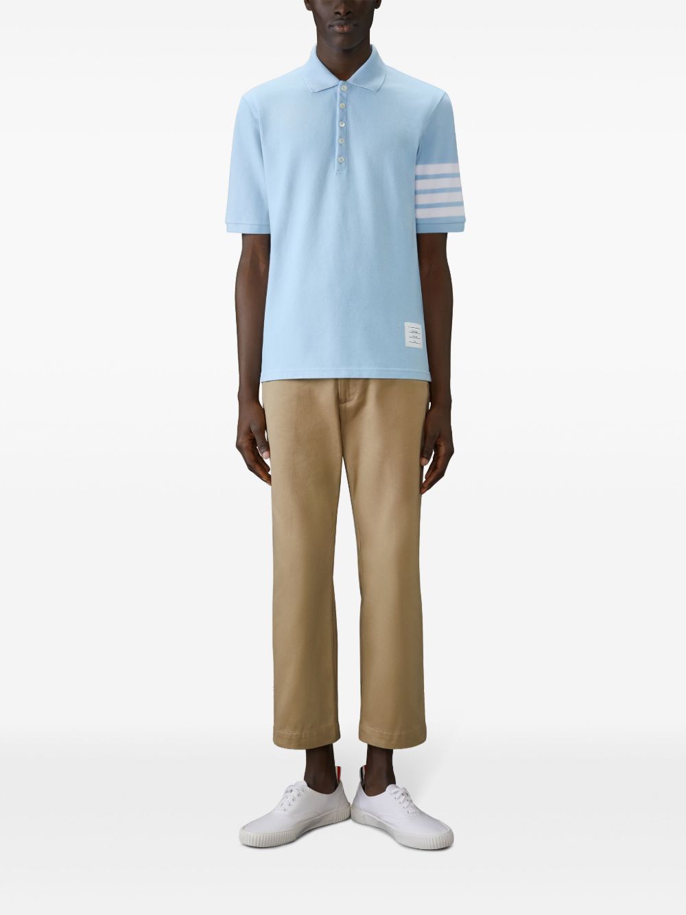 Thom Browne Men Cotton Polo Shirt THOM BROWNE