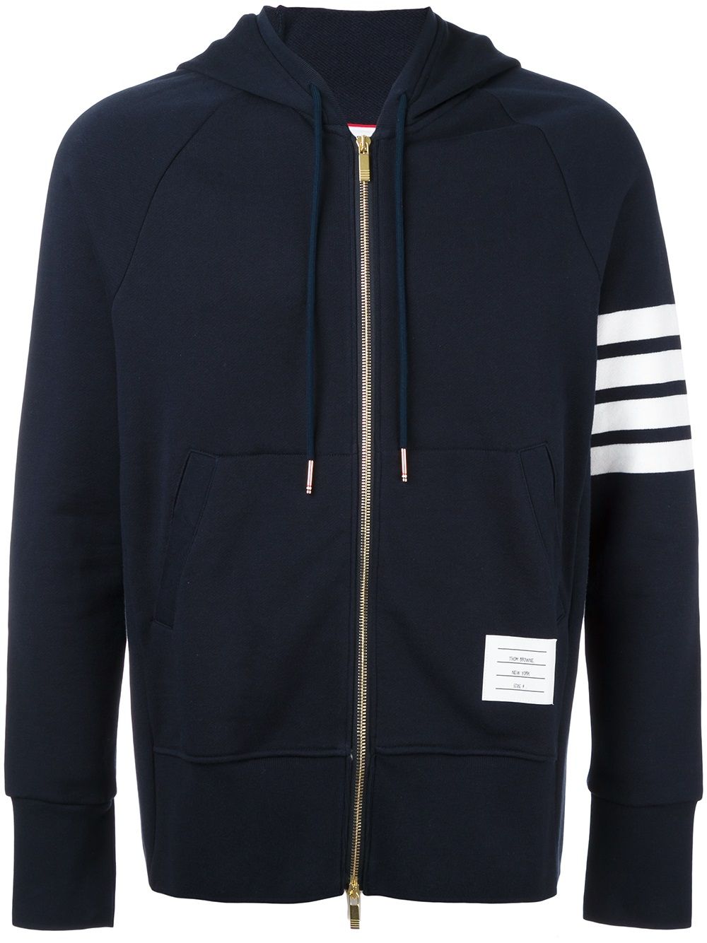 Thom Browne Men Cotton Zipped Hoodie THOM BROWNE