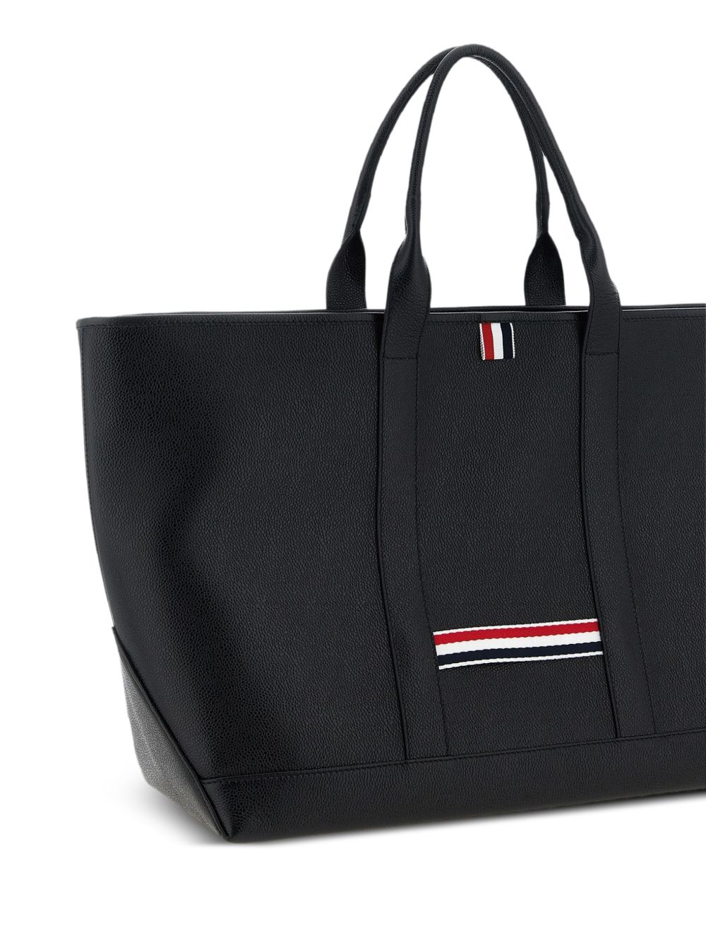 Thom Browne Men Leather Medium Tote Bag THOM BROWNE