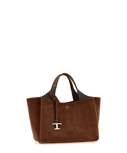 Tod's Women Apa 2 Handles Mini Suede Bag TOD'S