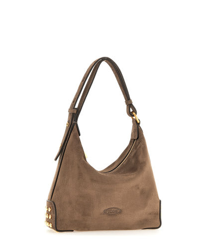 Tod's Women Gmt Sacca Mini Metal Dots In Suede Bag TOD'S