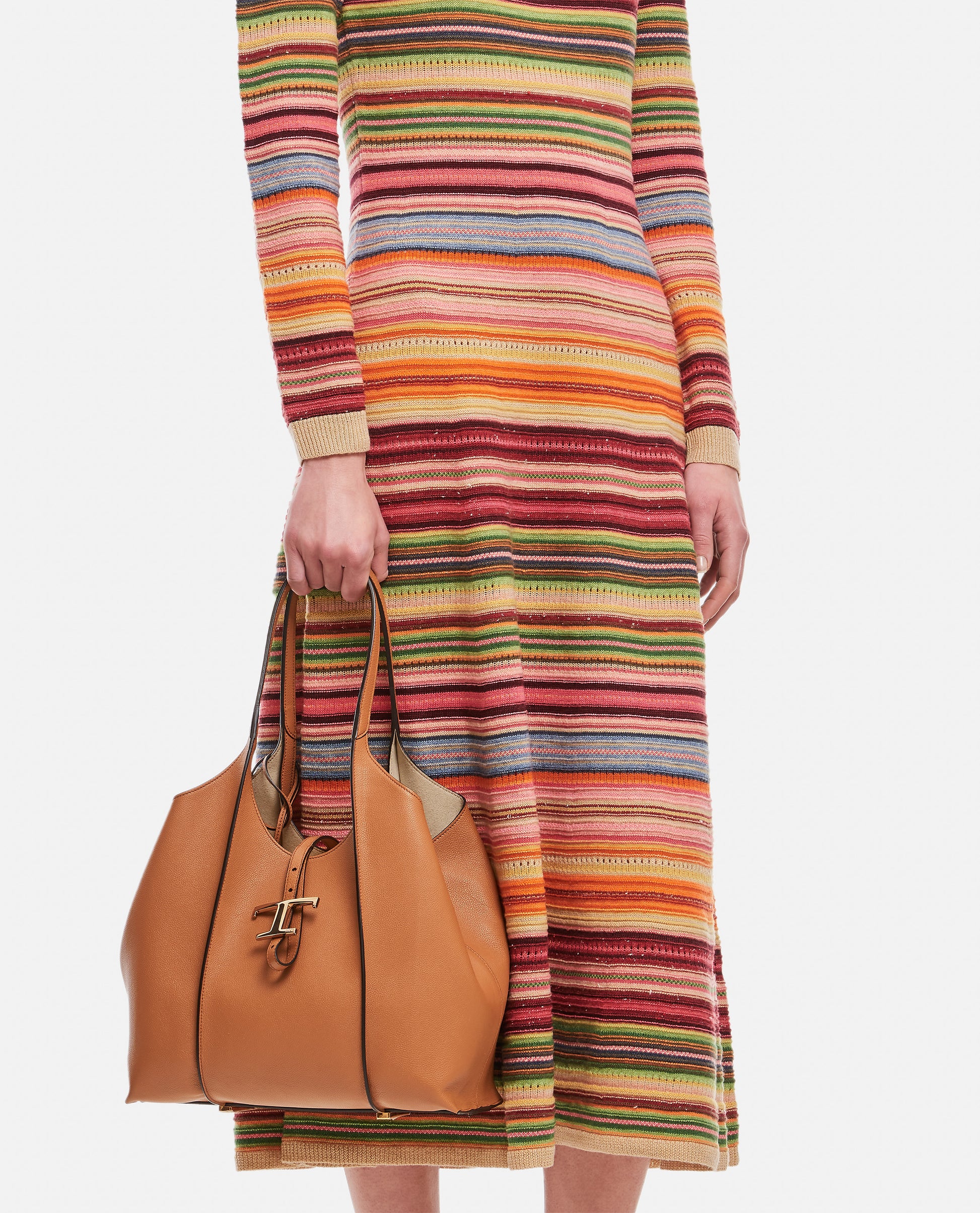 Tod's Women Small T Leather Shopping Bag TOD'S