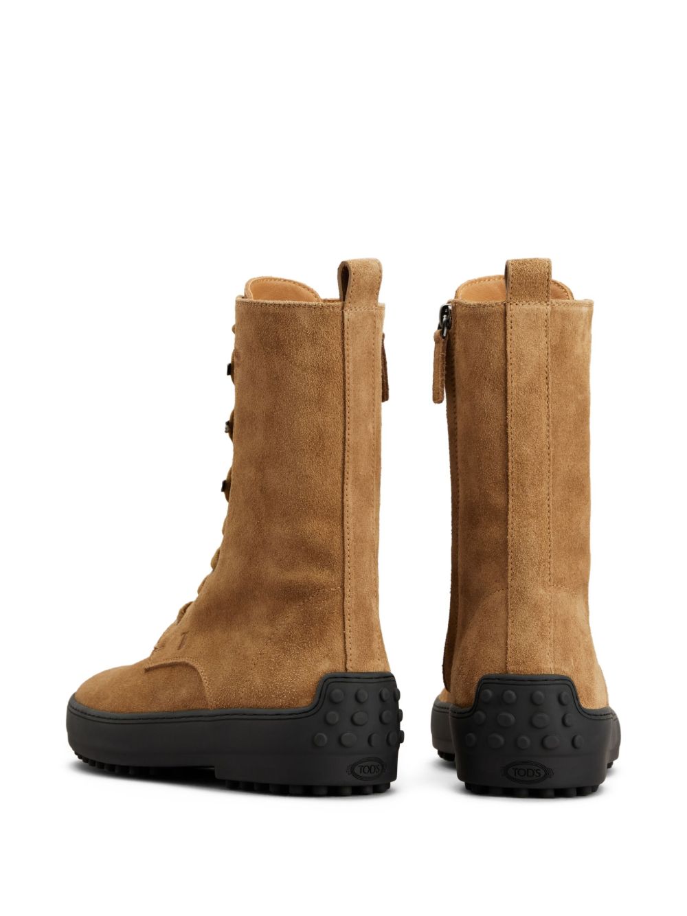 Tod's Women Gommino Leather Laced Boots