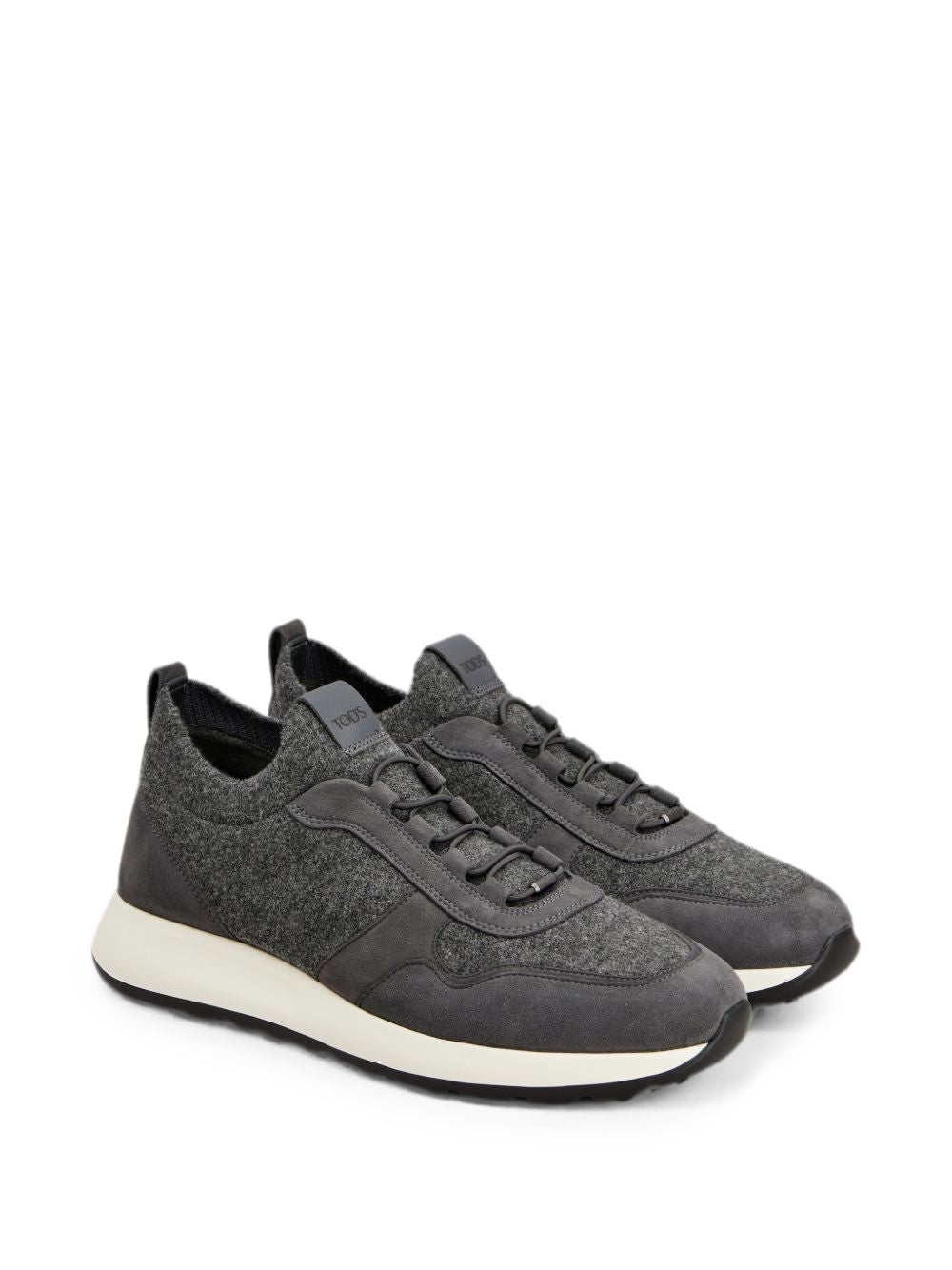 Tod's Men Leather And Knit Sneakers TOD'S