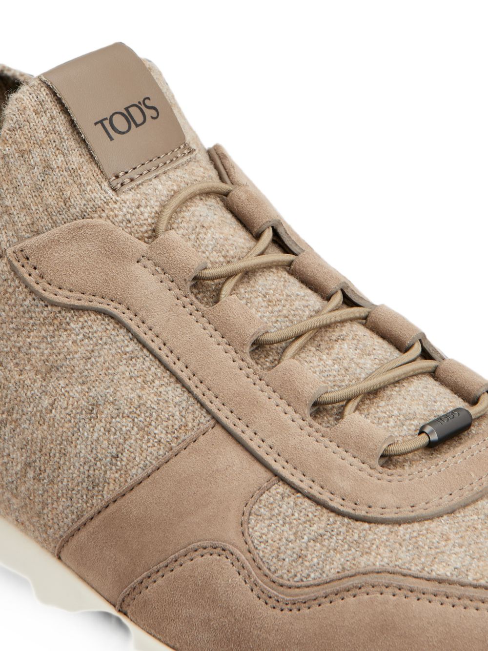 Tod's Men Leather And Knit Sneakers TOD'S