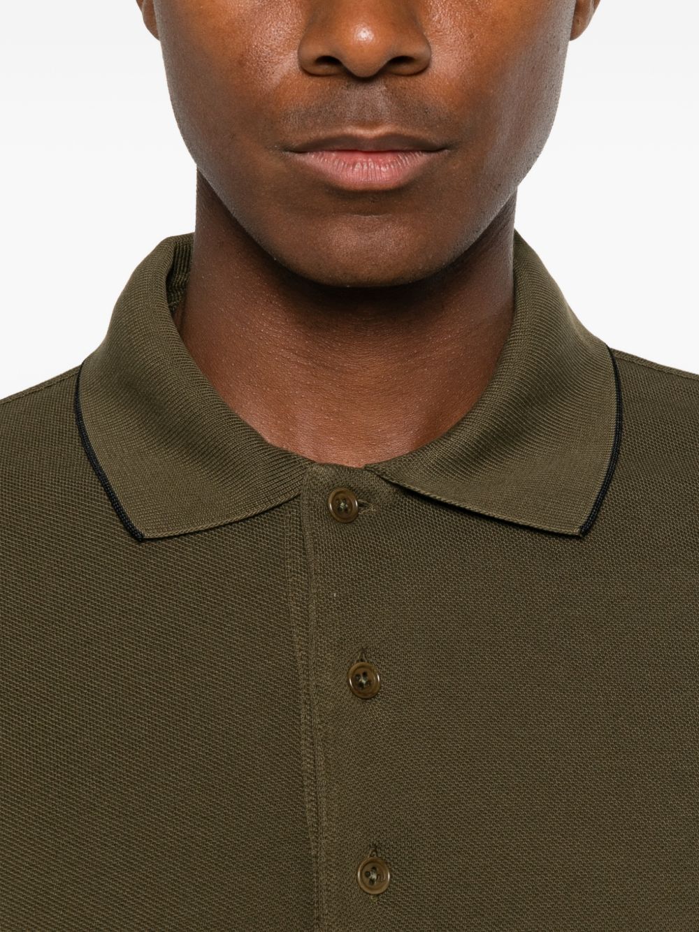 Tom Ford Men Piquet Cotton Polo Shirt TOM FORD