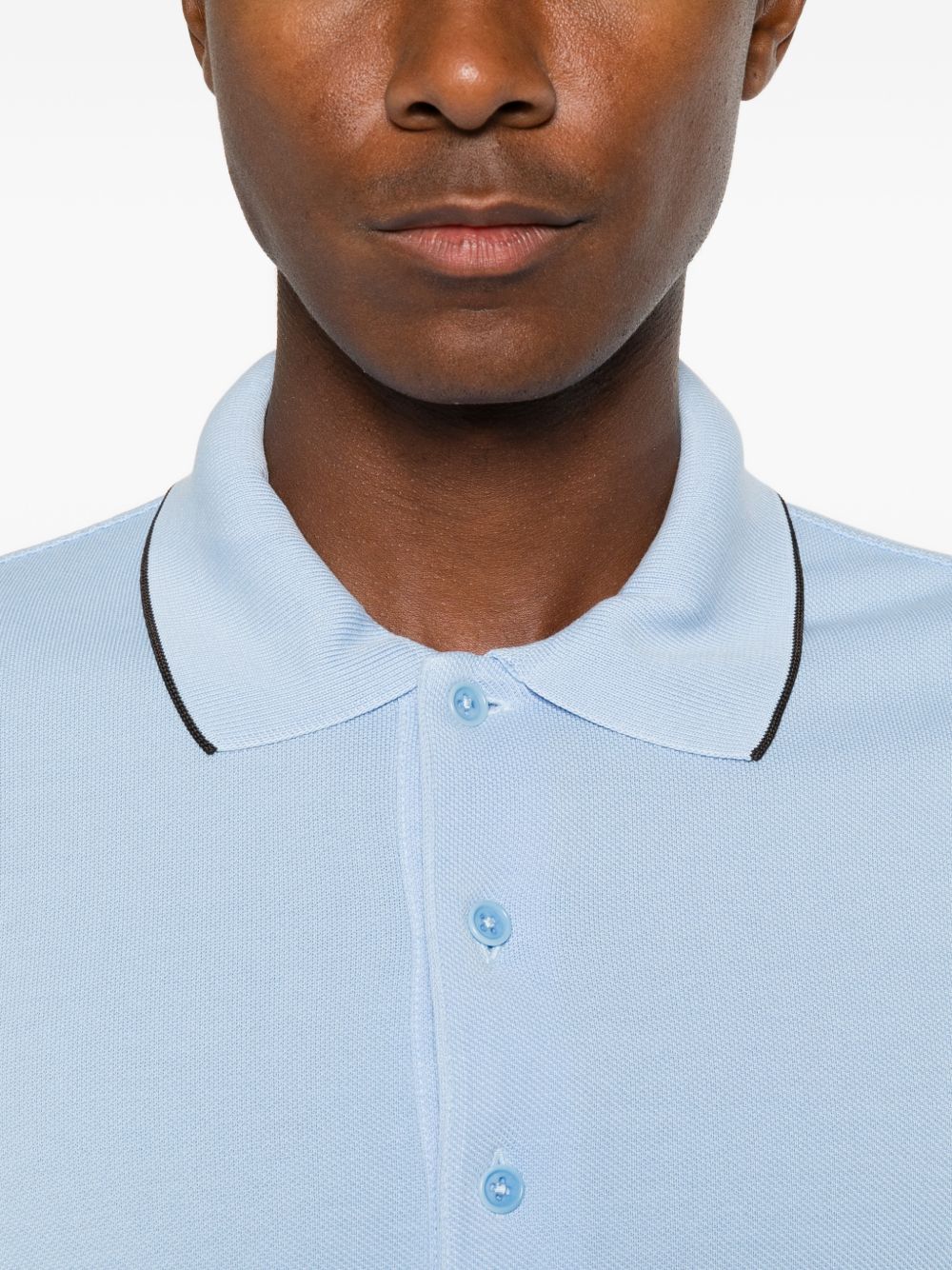 Tom Ford Men Piquet Cotton Polo Shirt TOM FORD
