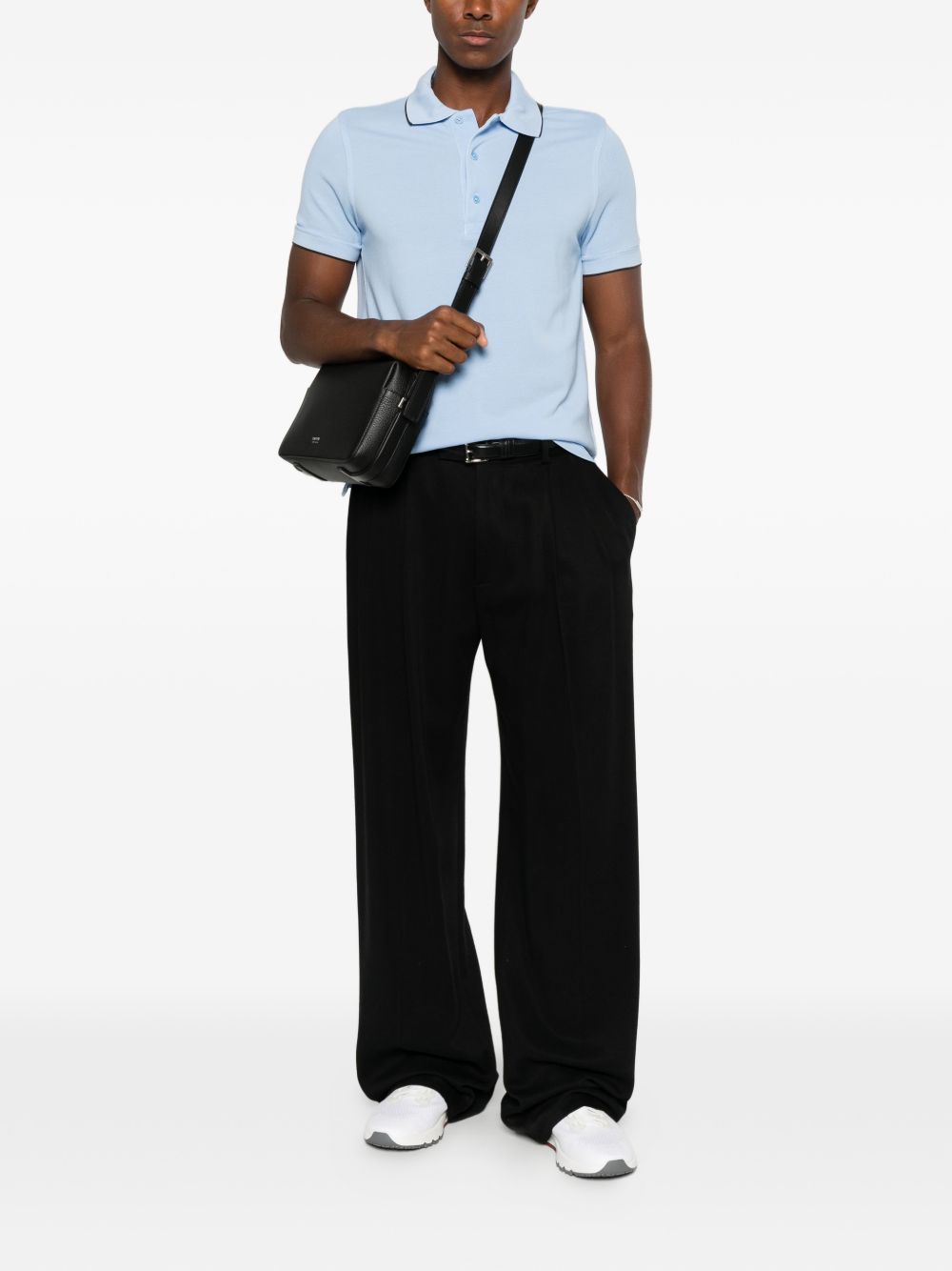 Tom Ford Men Piquet Cotton Polo Shirt TOM FORD