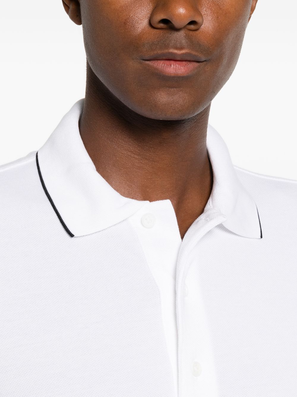 Tom Ford Men Piquet Cotton Polo Shirt TOM FORD