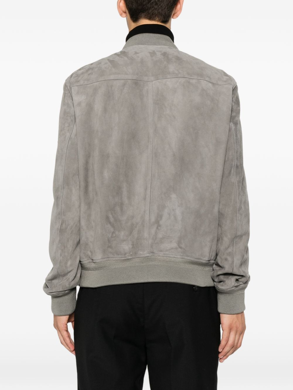 Tom Ford Men Suede Leather Bomber Jacket TOM FORD