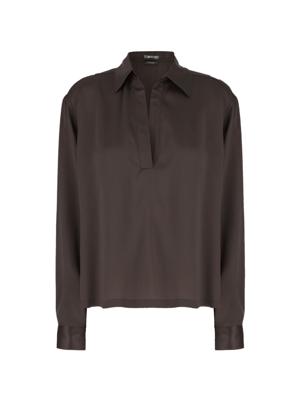 Tom Ford Women Silk Satin Polo Shirt TOM FORD