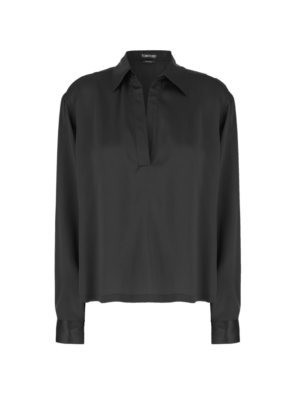Tom Ford Women Silk Satin Polo Shirt TOM FORD