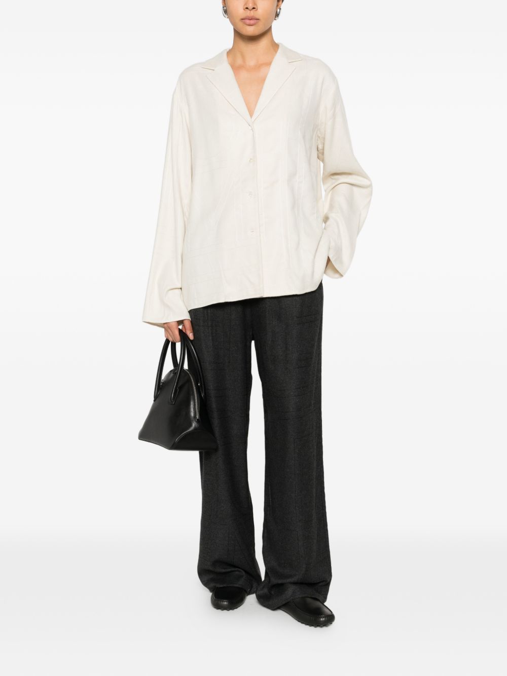 Toteme Women Monogram Pajama Shirt TOTEME