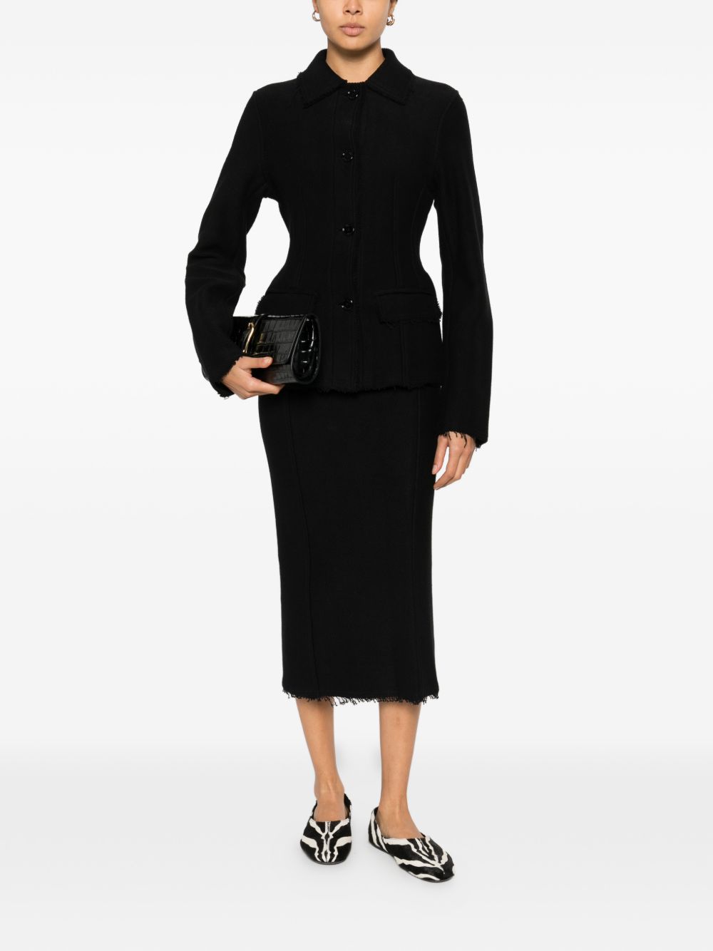 Toteme Women Raw Hem Cotton Jacket TOTEME