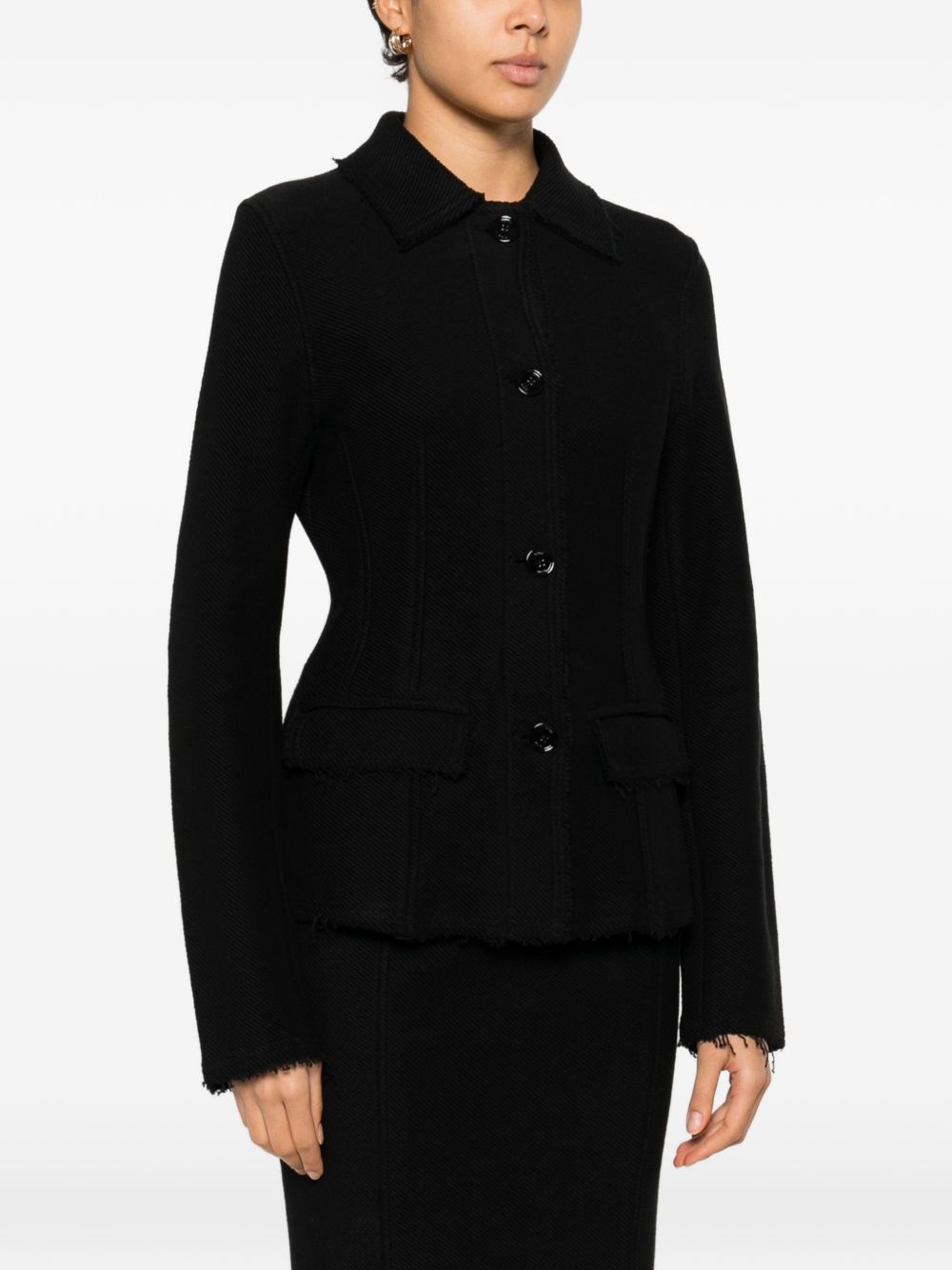 Toteme Women Raw Hem Cotton Jacket TOTEME