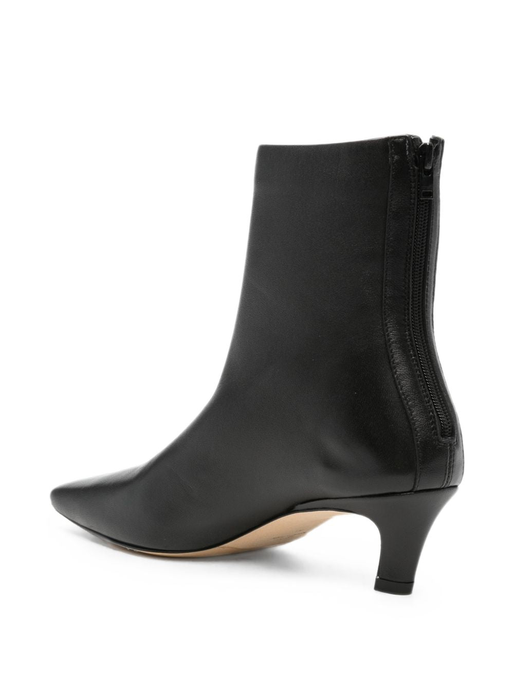 Toteme Women Leather Heel Ankle Boots TOTEME