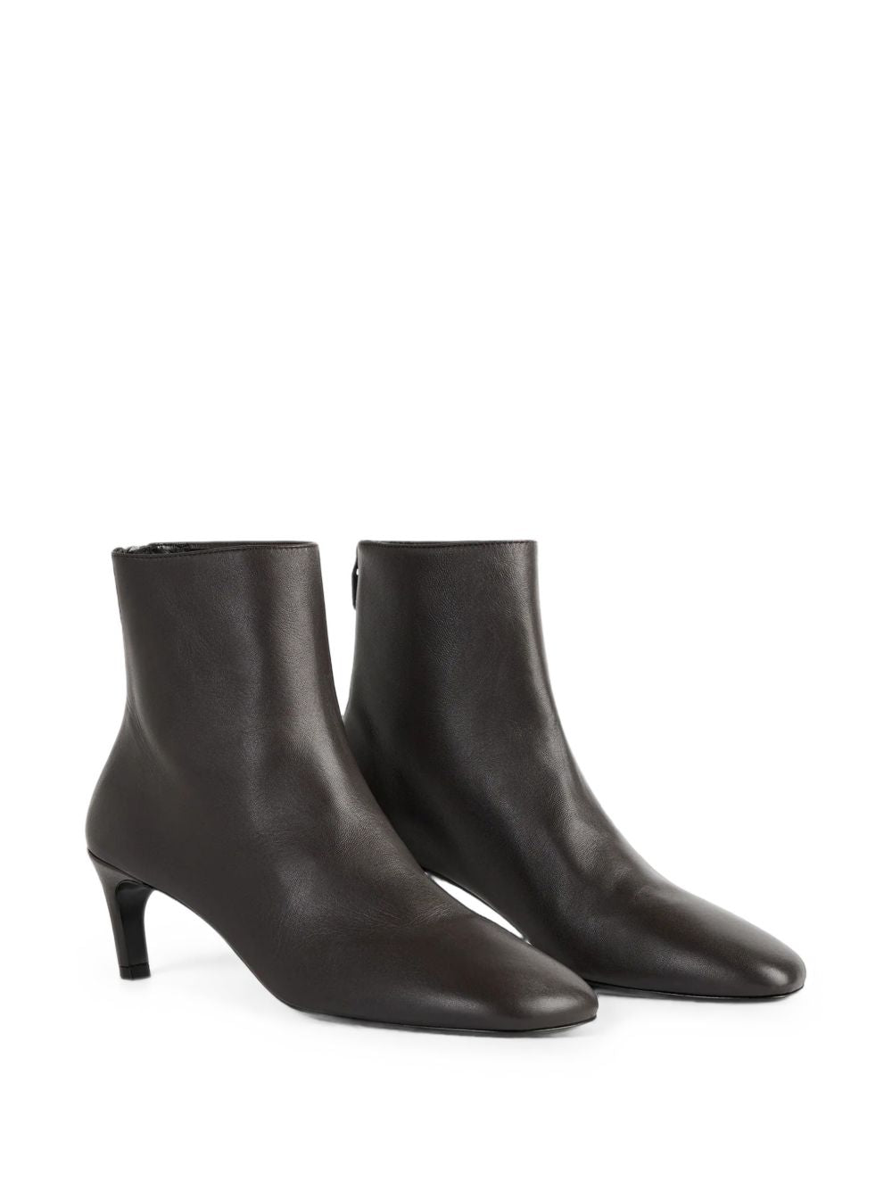 Toteme Women Leather Heel Ankle Boots TOTEME