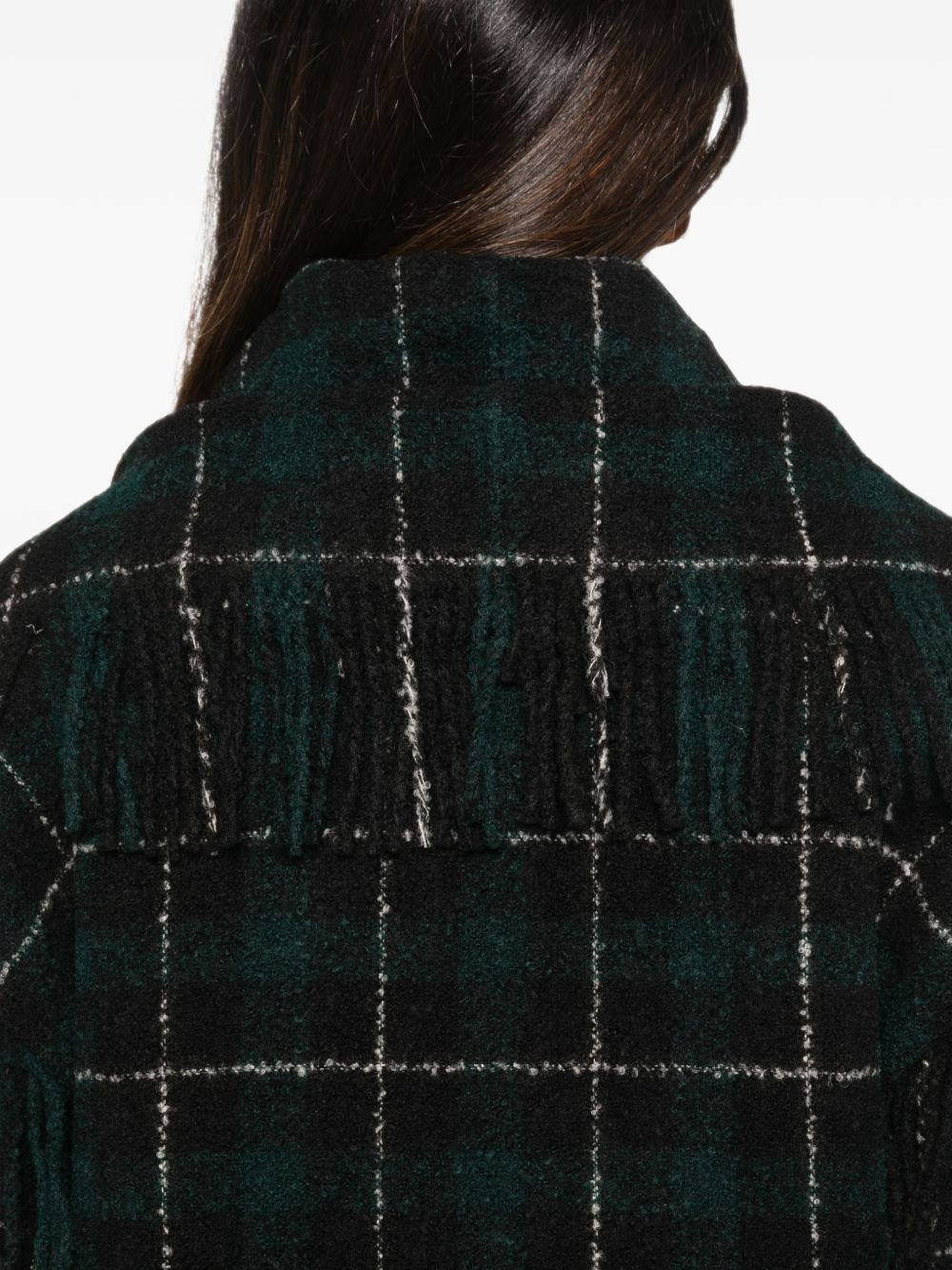Toteme Women Wool Fringed Scarf Jacket TOTEME