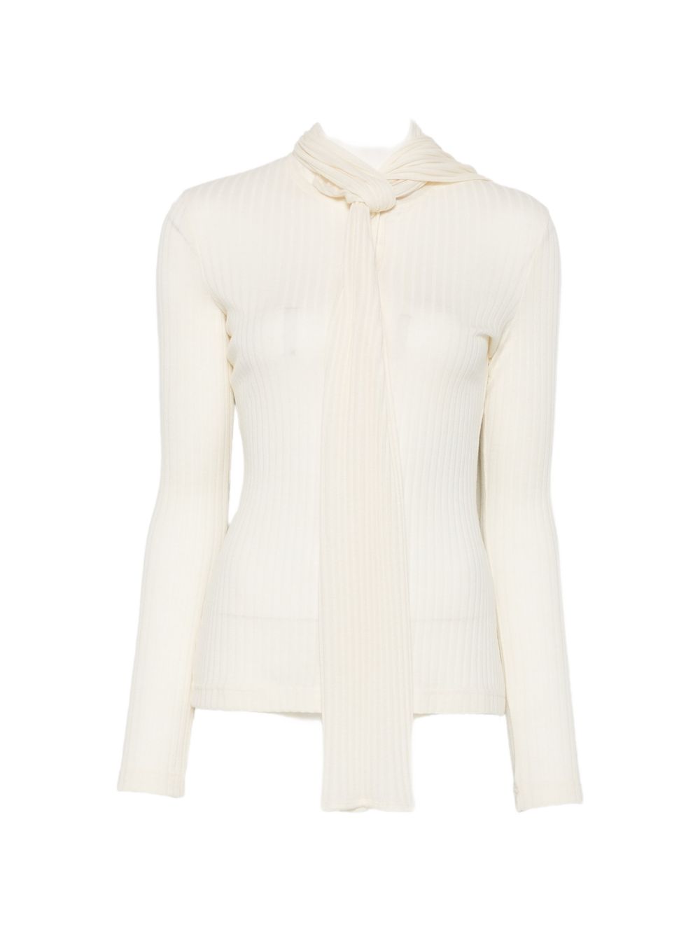 Toteme Women Ribbed Bow Blouse TOTEME