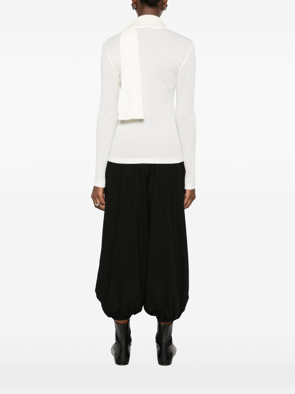 Toteme Women Ribbed Bow Blouse TOTEME
