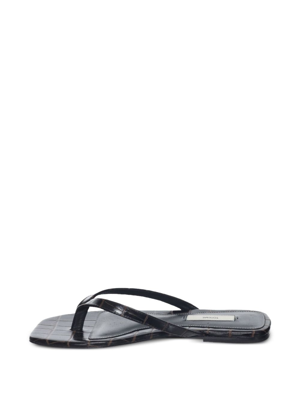 Toteme Women Leather Flat Thong Sandals TOTEME