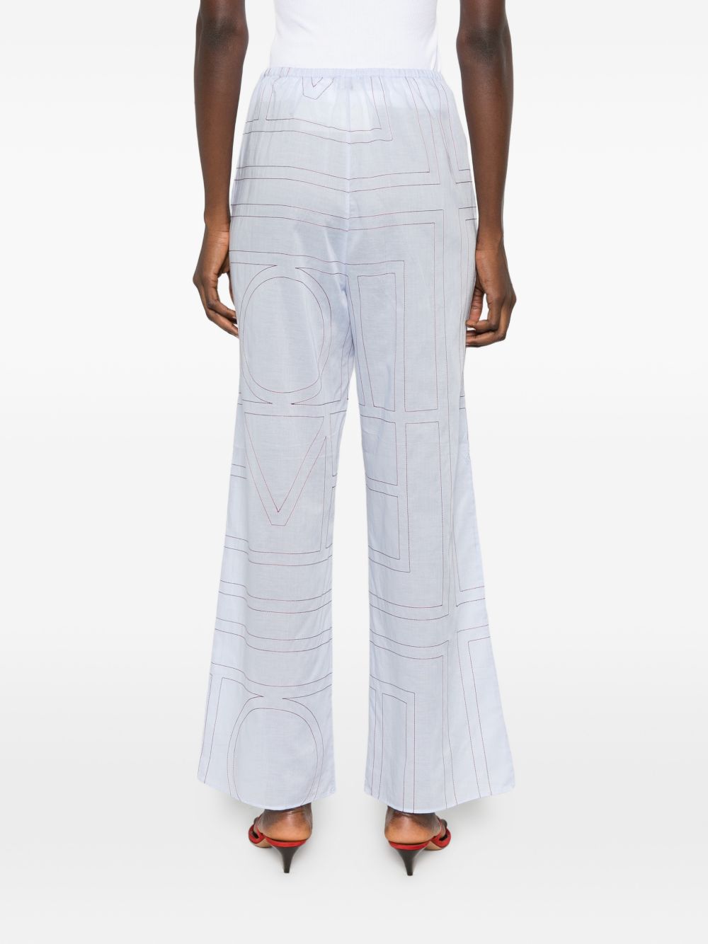 Toteme Women Cotton Blend Pajama Trousers TOTEME