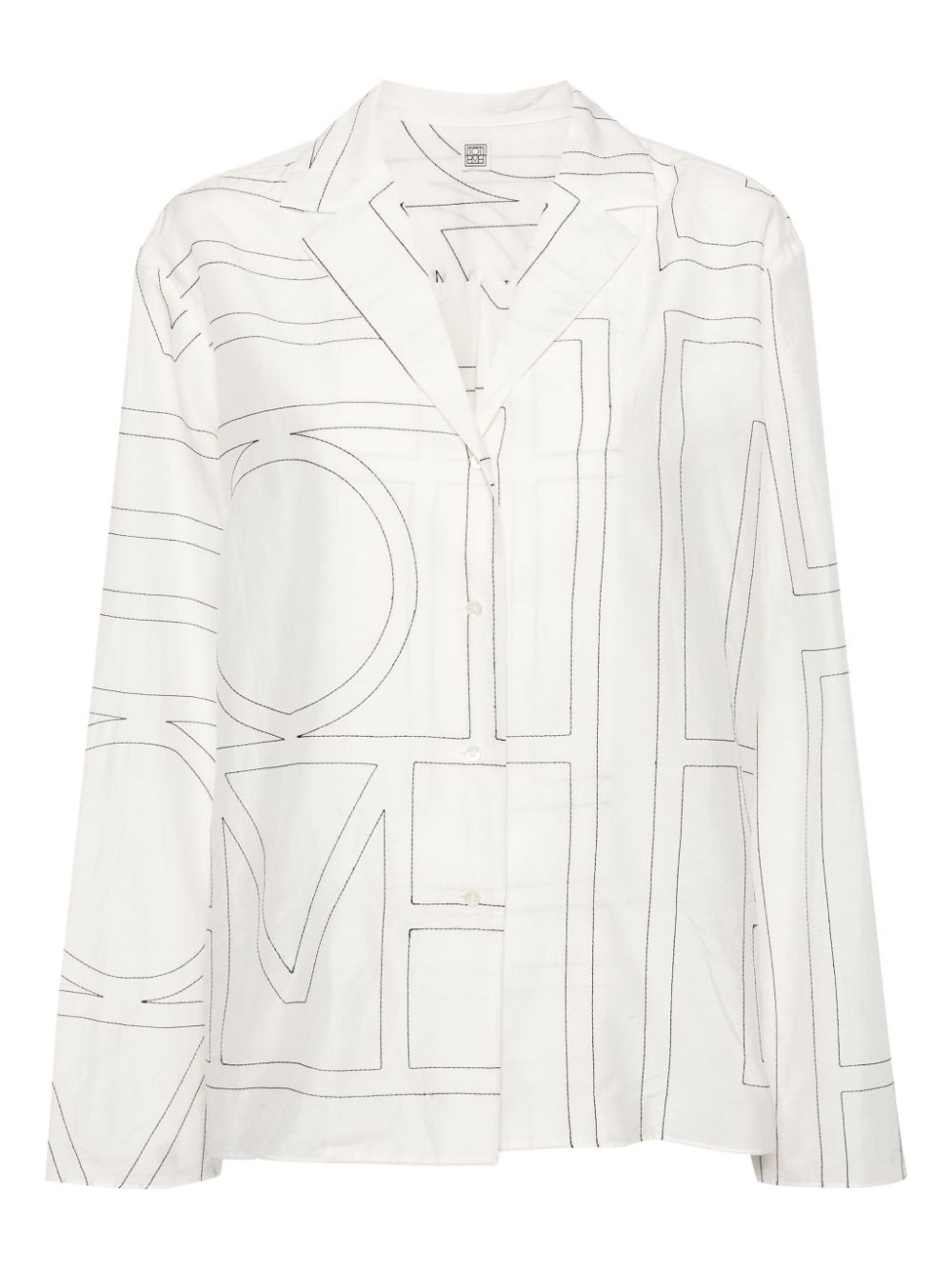 Toteme Women Cotton Blend Pajama Shirt TOTEME
