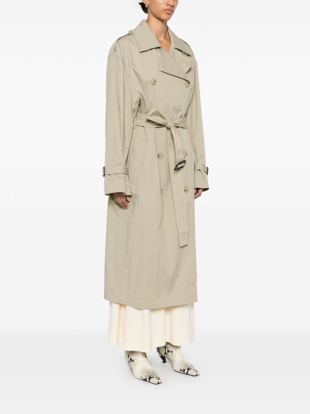 Toteme Women Cotton Blend Trench Coat TOTEME