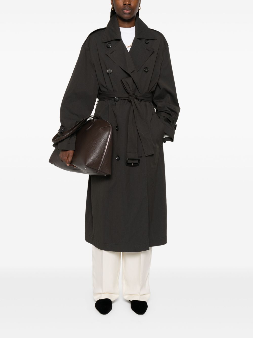 Toteme Women Cotton Blend Trench Coat TOTEME