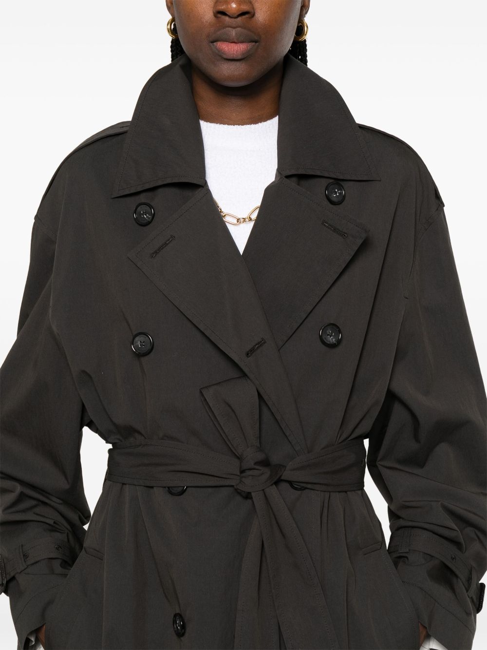 Toteme Women Cotton Blend Trench Coat TOTEME