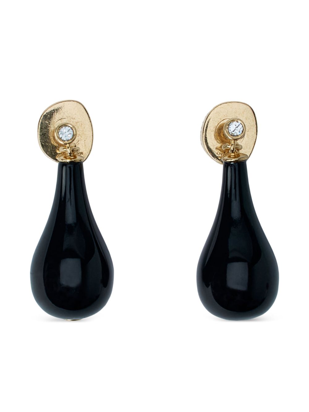 Toteme Women Onyx Drops Earrings TOTEME