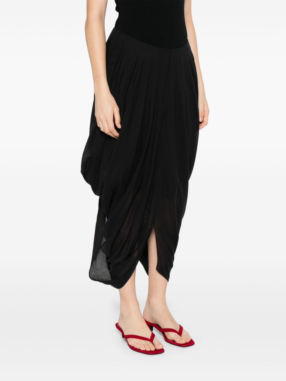 Toteme Women Cotton Blend Long Skirt TOTEME