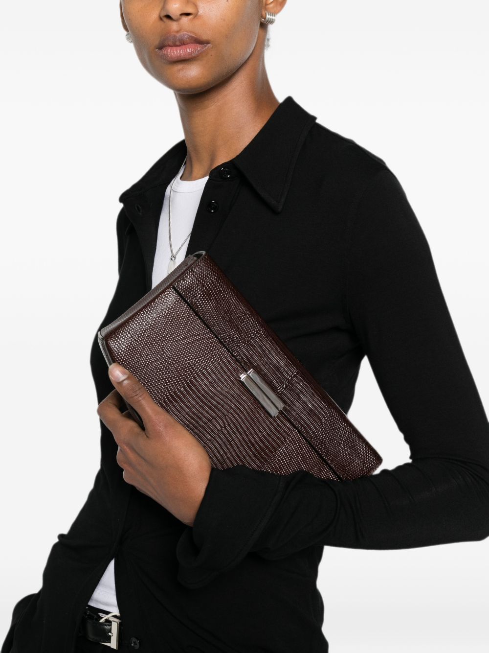 Toteme Women Clip Leather Shoulder Bag TOTEME
