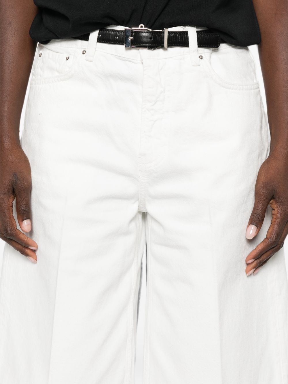 Toteme Women Denim Cotton Bermuda Shorts TOTEME