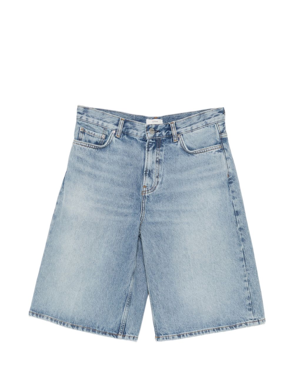 Toteme Women Denim Cotton Bermuda Shorts TOTEME