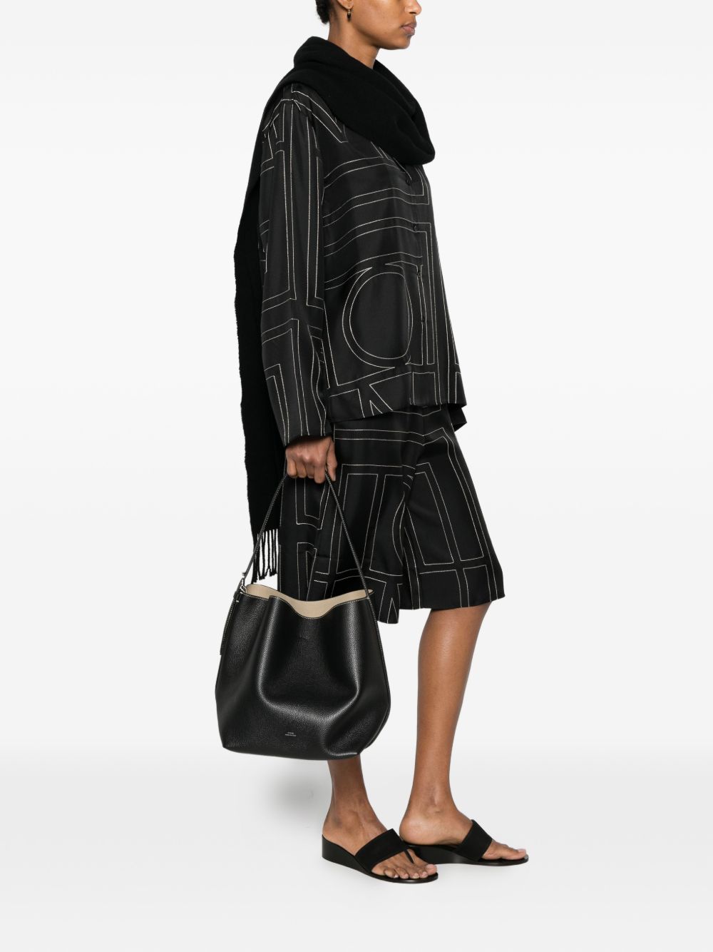 Toteme Women Monogram Silk Pajama Shorts TOTEME