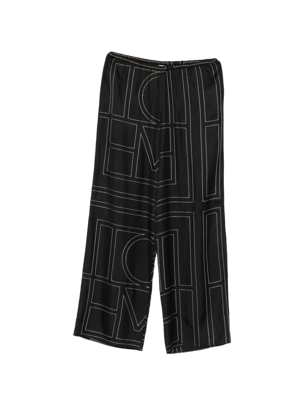 Toteme Women Monogram Silk Pajama Trousers TOTEME