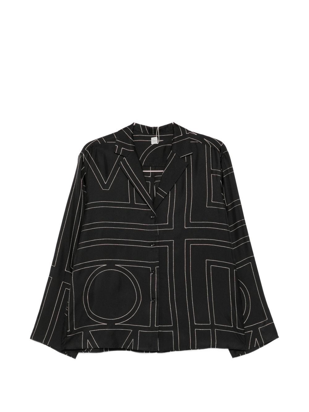 Toteme Women Monogram Silk Pajama Shirt TOTEME