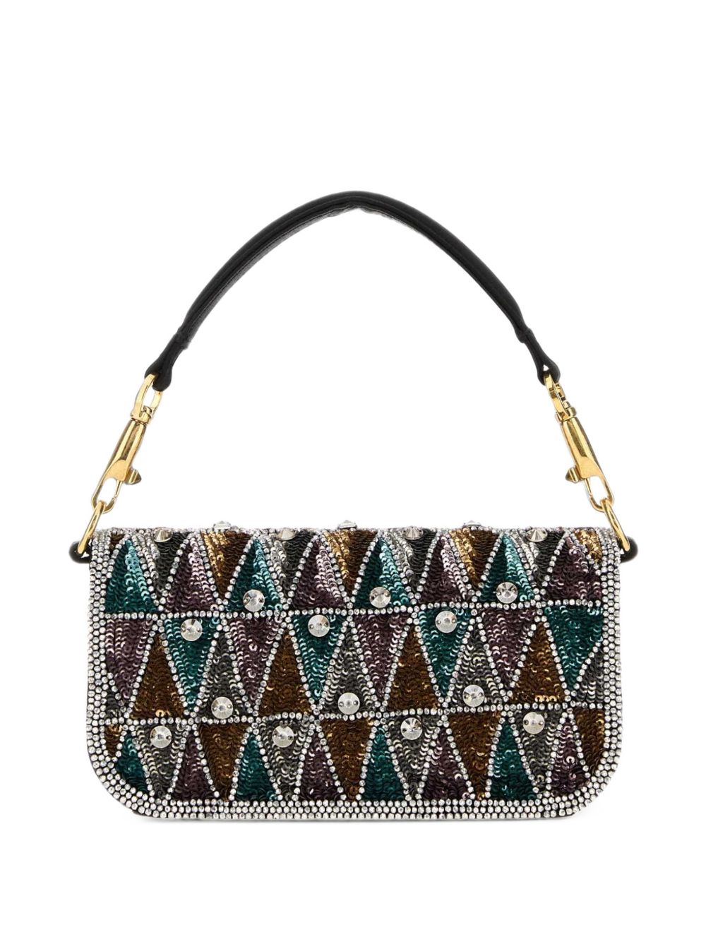 Valentino Garavani Women Locò Embroidered Small Shoulder Bag VALENTINO GARAVANI