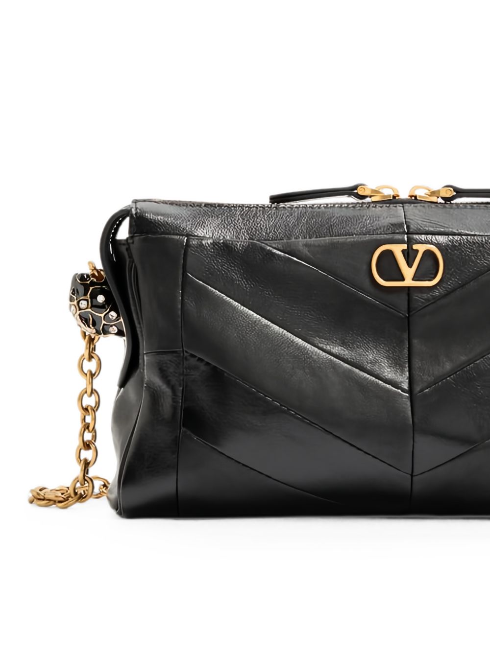 Valentino Garavani Women Panthea Small Leather Shoulder Bag VALENTINO GARAVANI