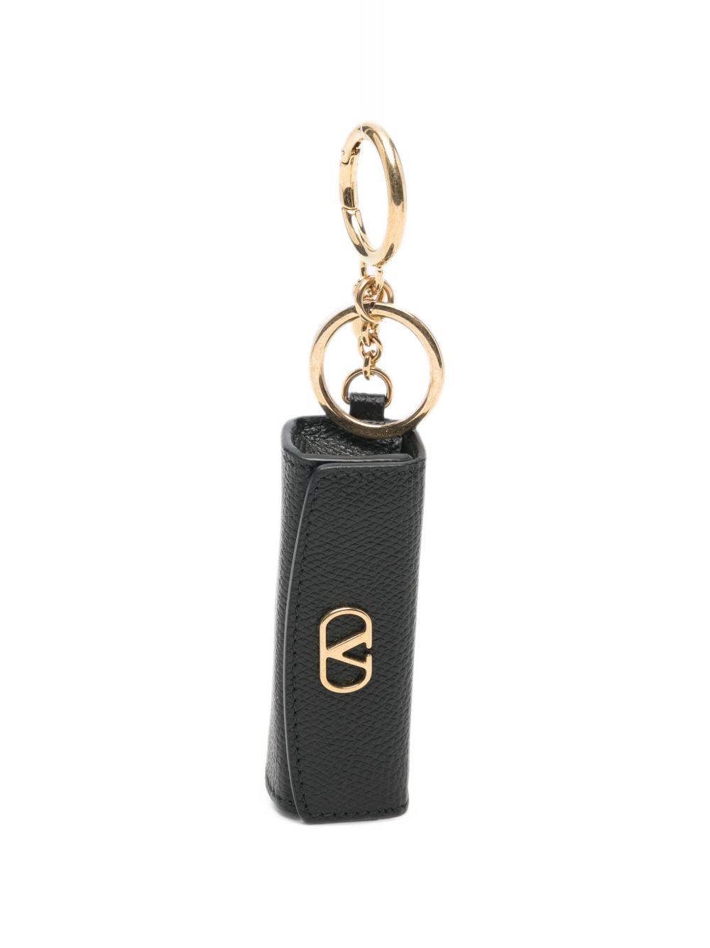 Valentino Garavani Women Vlogo Signature Leather Lipstick Keychain VALENTINO GARAVANI