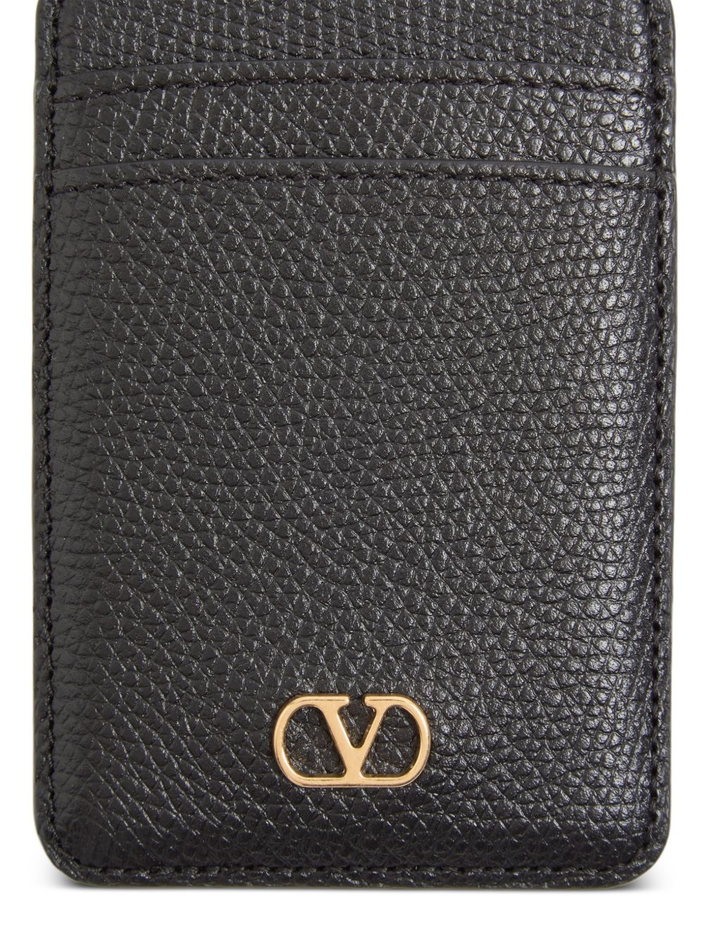 Valentino Garavani Women Vlogo Signature Leather Card Case VALENTINO GARAVANI