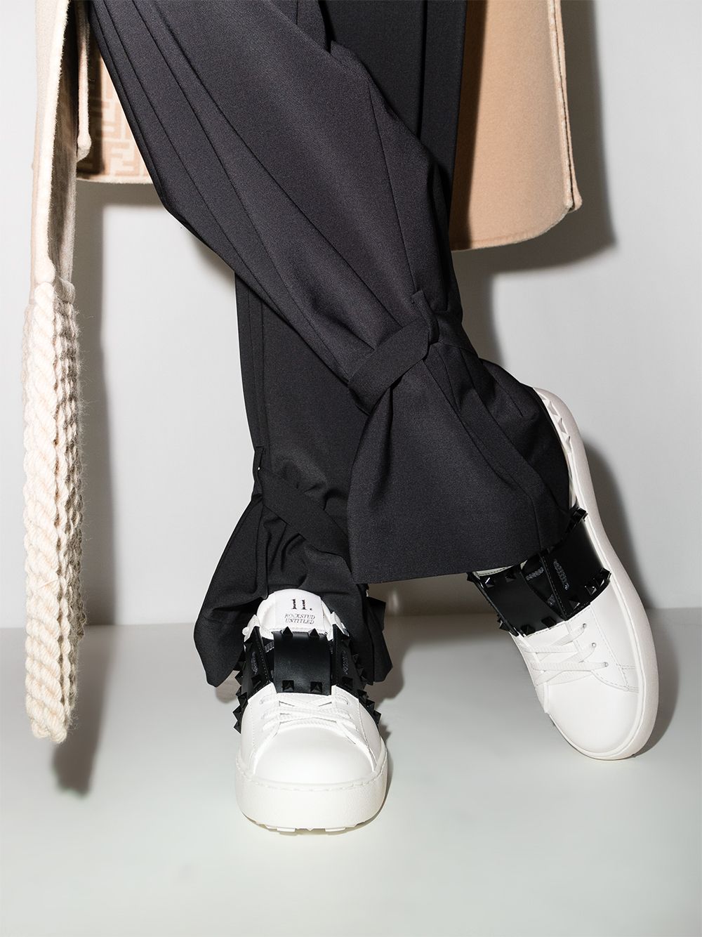 Valentino Garavani Women Rockstud Untitled Leather Sneakers VALENTINO GARAVANI