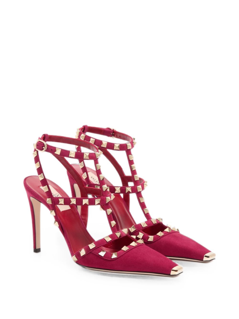 Valentino Garavani Women Rockstud Suede Leather Pumps VALENTINO GARAVANI