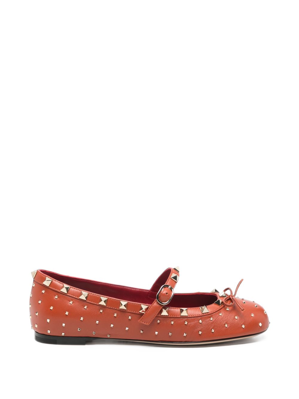 Valentino Garavani Women Rockstud Leather Ballet Flats VALENTINO GARAVANI