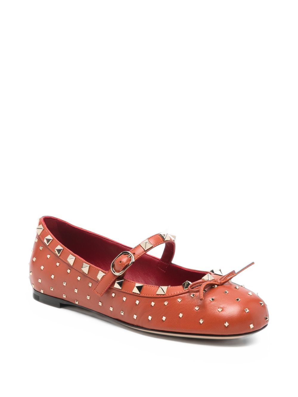 Valentino Garavani Women Rockstud Leather Ballet Flats VALENTINO GARAVANI