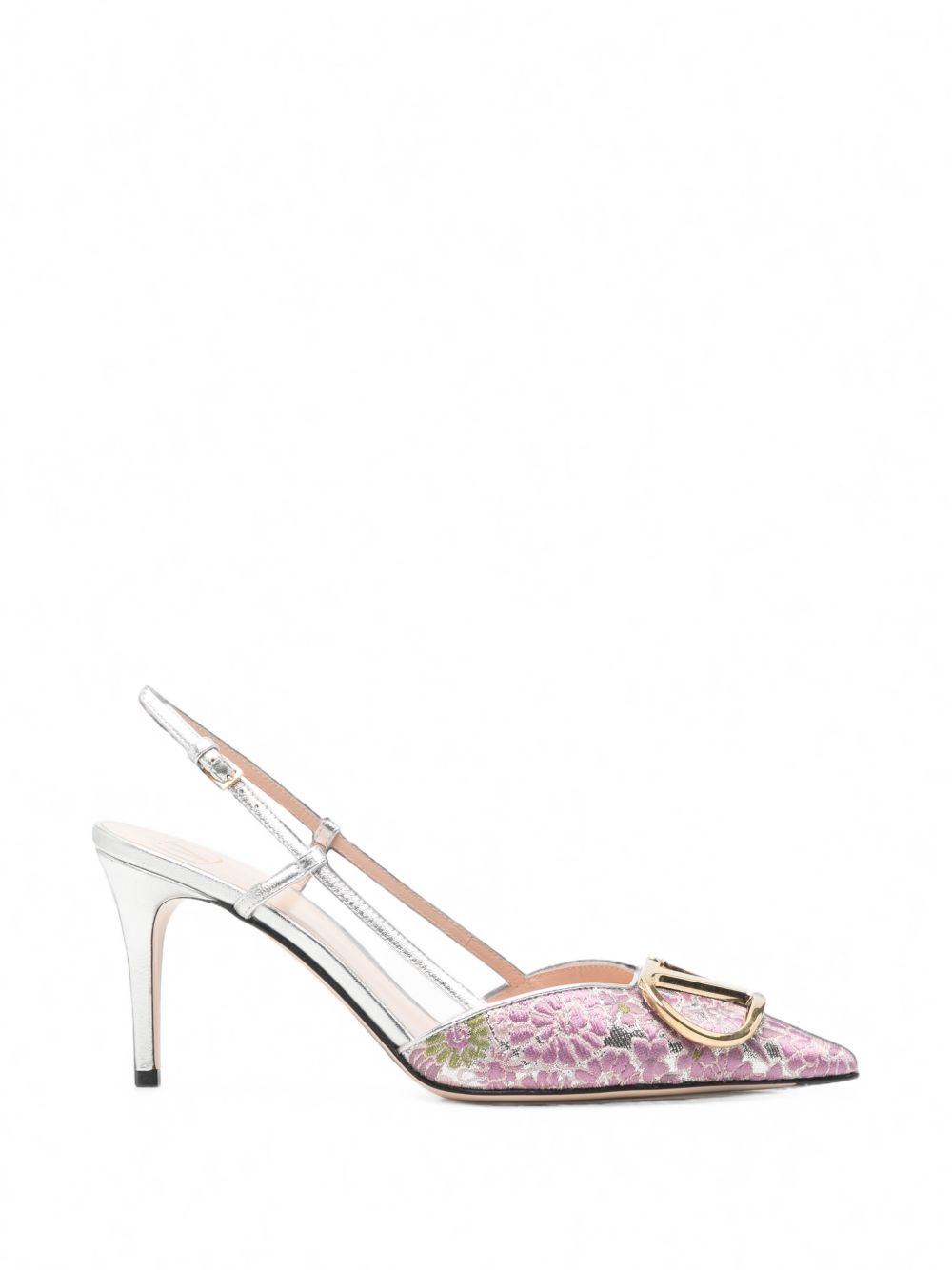 Valentino Garavani Women Vlogo Signature Embroidered Slingback Pumps VALENTINO GARAVANI