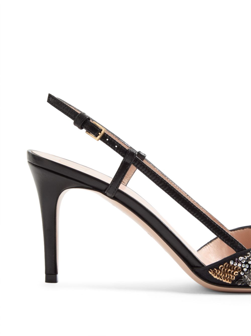 Valentino Garavani Women Vlogo Signature Embroidered Slingback Pumps VALENTINO GARAVANI