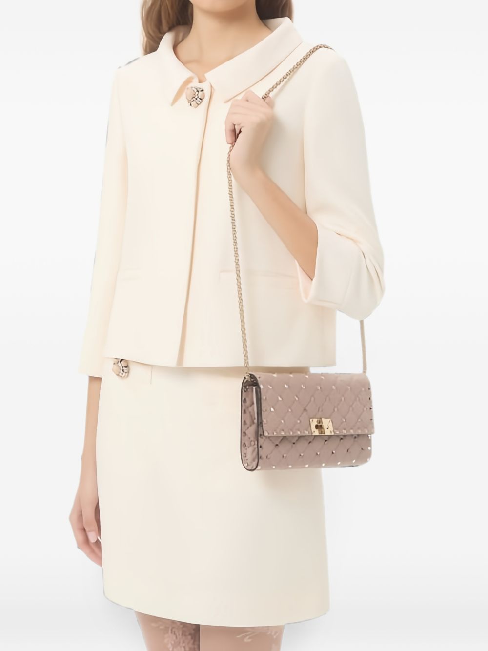 Valentino Garavani Women Rockstud Spike Small Leather Shoulder Bag VALENTINO GARAVANI